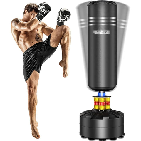 Adult Standing Punching Bag Heavy Duty Punching Bag Stand with Suction Cup Base - 69&