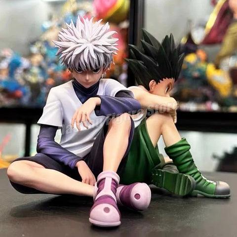 PG Hunter×Hunter Gon Freecss & Killua Zoldyck Action Figures – PVC Anime Statues and Car Ornaments