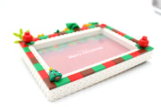 Christmas picture frame DIY children's building blocks handmade creative picture frame table 6 "7" activity gift educational toy