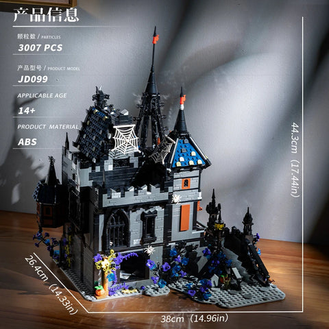 3007Pcs Famous Vampire Draculas Castle Horror House Building Blocks Set Medieval Grand Street View Bricks Toys Christmas Gifts
