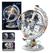 Creative Technology Space Station Transparent Globe Building Set – High-Tech Construction Bricks
