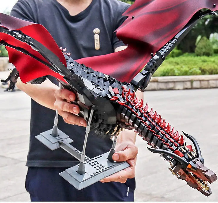 Giant Dragon Building Set – 1889pcs Creative MOC Fantasy Bricks Model