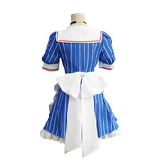 7PCS  Miku Cosplay Costumes Anime Mesmerizer Uniform Halloween Christmas Carnival Party Dressing For Women Hat Apron Accessories
