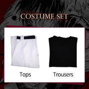 Toji Fushiguro Cosplay Costume – Jujutsu Kaisen Season 2 Uniform with Wig for Men and Women, Ideal for Halloween or Role Play