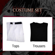 Toji Fushiguro Cosplay Costume – Jujutsu Kaisen Season 2 Uniform with Wig for Men and Women, Ideal for Halloween or Role Play