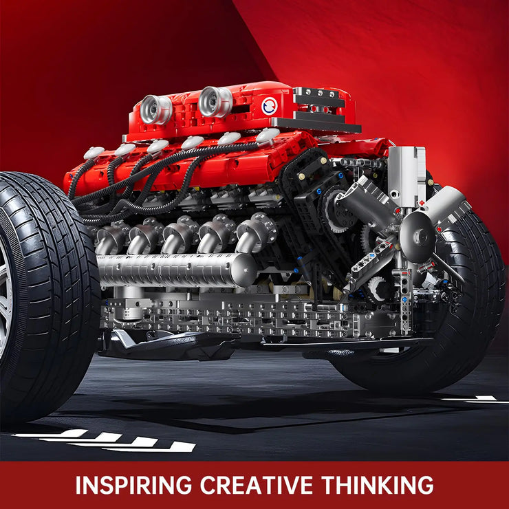 Engine Building Blocks Model Series Technical STEM Toys Moc Tank V8 Engine Supercar W16 Bricks Assembly Toy Set Kids Adults Gift