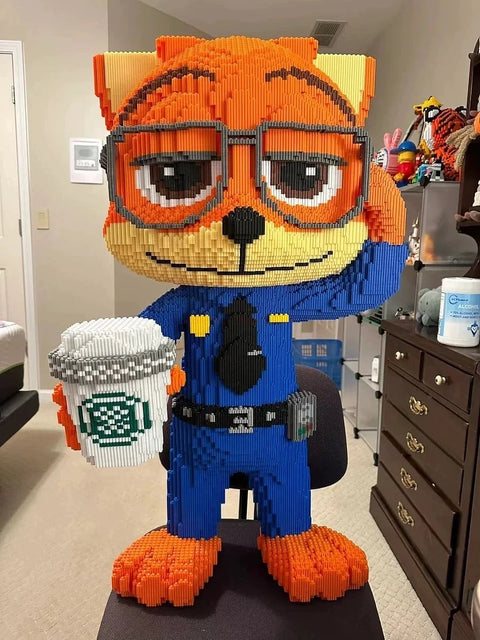 Anime Kawaii Zootopia Children Educational 100cm Tall Three-dimensional Building Blocks Toys