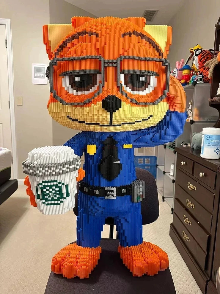Anime Kawaii Zootopia Children Educational 100cm Tall Three-dimensional Building Blocks Toys