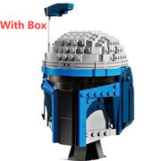 Star Wars Fighter Pilot Helmet Building Blocks Desk Decoration AT Jangos Kylos Fetts Rens C-3PO