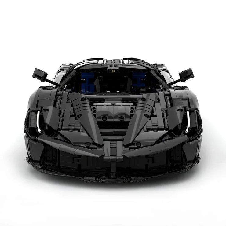 MOC 42143 High-Tech Black SP3 Sports Car Kit Building Bricks 3636 Pcs
