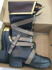 Arcane Vi Cosplay Costume Wig Hair for Anime Jinx Sister Cosplay Outfits Vi Cosplay Shoes Boots Leather Jacket
