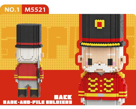 32cm Guardian Model Building Blocks Royal Soldier Figure Block Toy for Boys & Girls Birthday Gift Living Room Decor Assembly Kit
