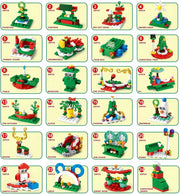 701pcs Christmas Tree Building Set with LED Light Toys Kids Adult 24in1 Christmas Countdown Calendar Building Blocks Gift