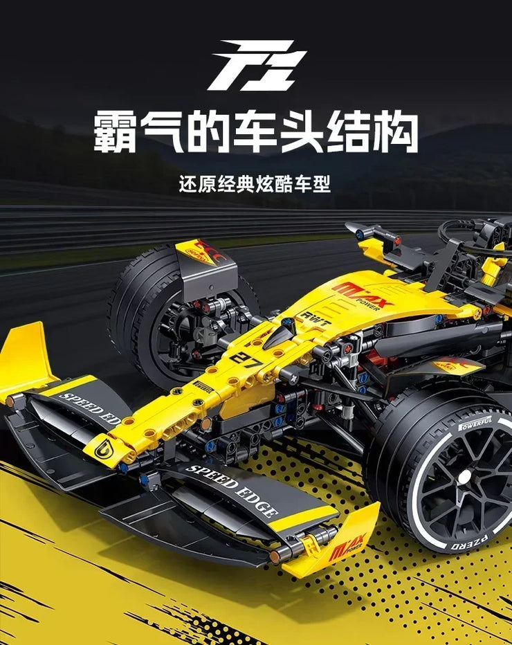 JKC7205 Stock Pattern F1 Racing Sports Car Building Block Brick Set 1650pcs