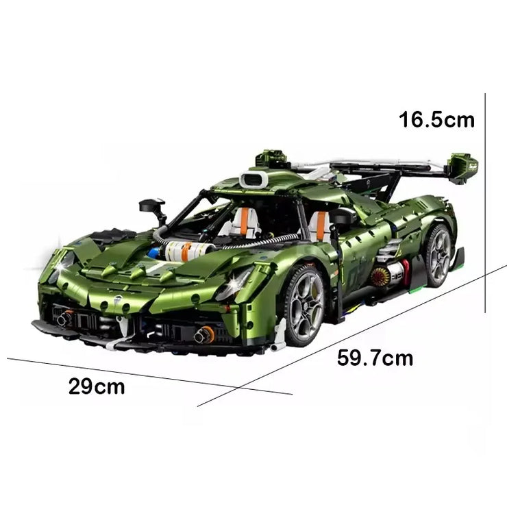 MOC 10628 Technical Koenigsegg Building Brick Set 3838 Pcs