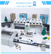 High-Speed Electric Train Set – Realistic Rail Model with Tracks for Kids to Assemble