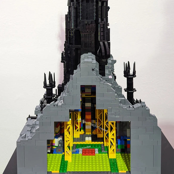 MOC Famous rings Movie Architecture Dark Tower Fortress of Sauron Barad-dur Ultimate Collection 5996 Pcs