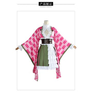 Kanroji Mitsuri Cosplay Costume – Pink Anniversary Dress for Anime Fans, Halloween, Carnival, and Party Events