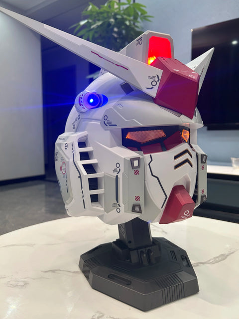 Vol.1 RX-78-02 Cyberpunk Mech Robot Helmet – 1:1 Scale Cosplay Mask with Light Touch Control
