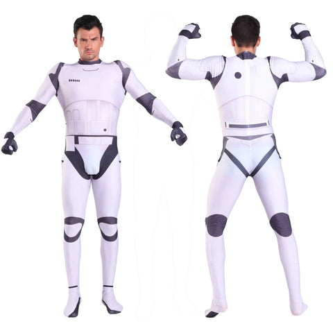 Storm Trooper Cosplay Jumpsuit Outfit