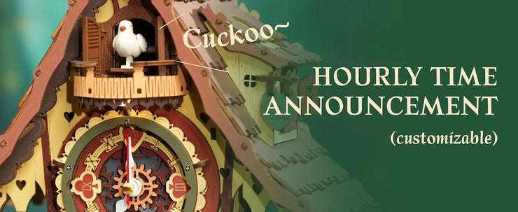 Robotime ROKR Black Forest Cuckoo Clock – 3D Wooden Puzzle Model Kit
