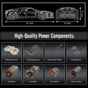 MOC 13163 High-Tech Super Car La Voiture Noire Building Blocks 4688 Pcs