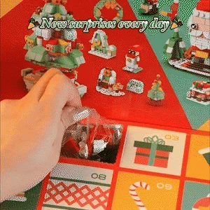 2025 Christmas Advent Calendar 24 Days Countdown Surprise Blind Box Building Blocks Puzzle Assembly Toys For Kids Adult Gifts