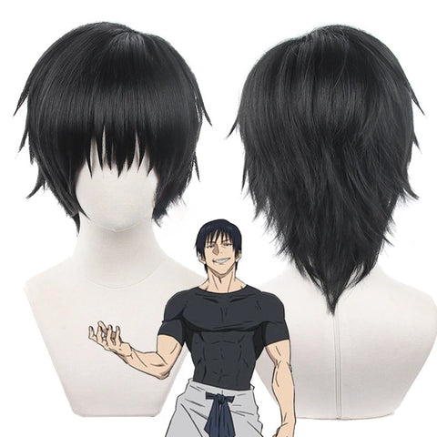 Toji Fushiguro Cosplay Costume – Jujutsu Kaisen Season 2 Uniform with Wig for Men and Women, Ideal for Halloween or Role Play