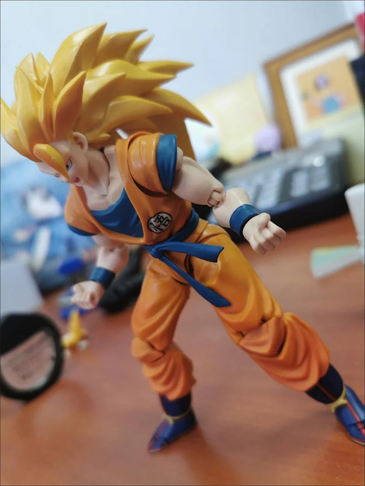 Dragon Ball Z Son Goku Super Saiyan 3 SHF Action Figure – Movable Anime Collectible Model Toy