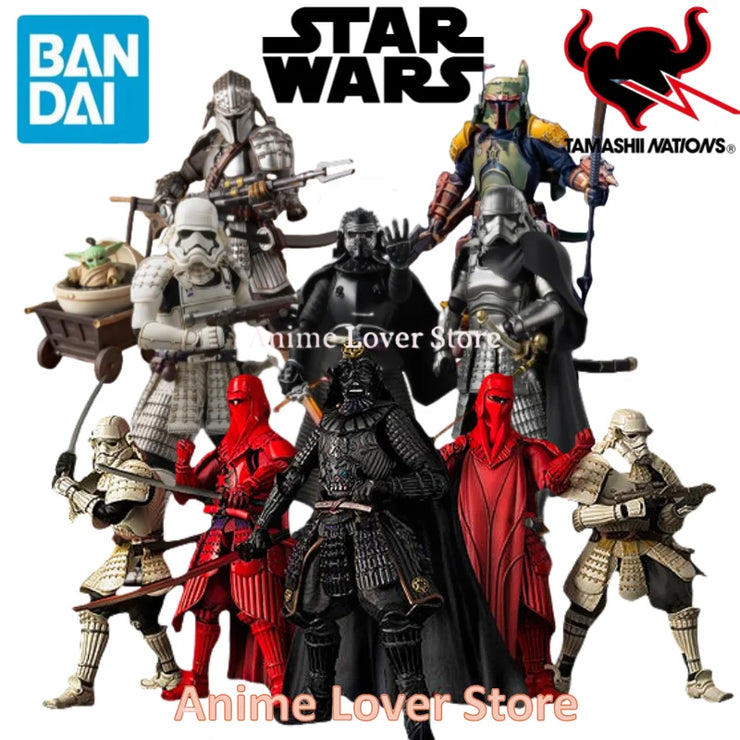 Bandai Original Star Wars Movie Realization Anime Action Figures – Darth Vader, Boba Fett, Kylo Ren & The Mandalorian