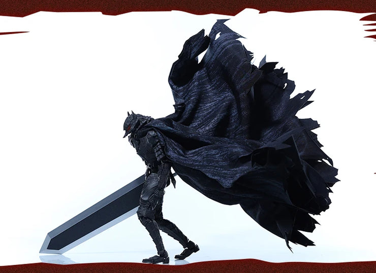 JLDZ Toy Berserk Legendary Black Swordsman Guts Action Figure Collectible