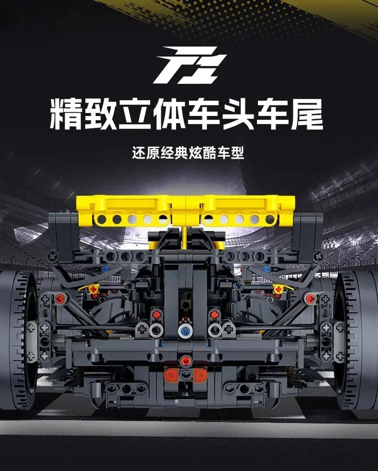 JKC7205 Stock Pattern F1 Racing Sports Car Building Block Brick Set 1650pcs