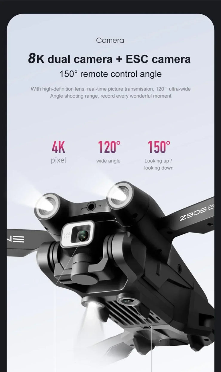 Xiaomi Mijia Z908 Pro max Drone 8K Professional HD Dual Camera Brushless Motor WIFI FPV RC  Folding Quadcopter Helicopter toy