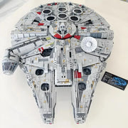 Large Millennium Ship Falcon 7541 Pieces UCS 75192 Building Blocks Bricks Toys