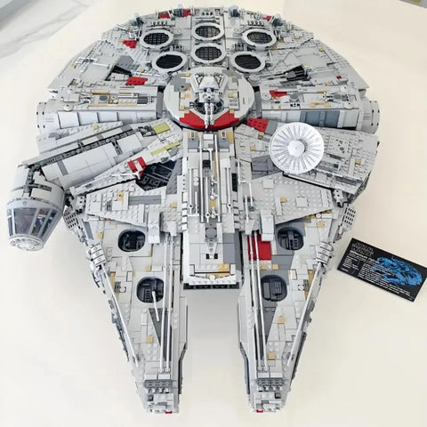 Large Millennium Ship Falcon 7541 Pieces UCS 75192 Building Blocks Bricks Toys