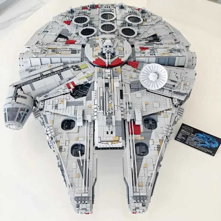 Large Millennium Ship Falcon 7541 Pieces UCS 75192 Building Blocks Bricks Toys