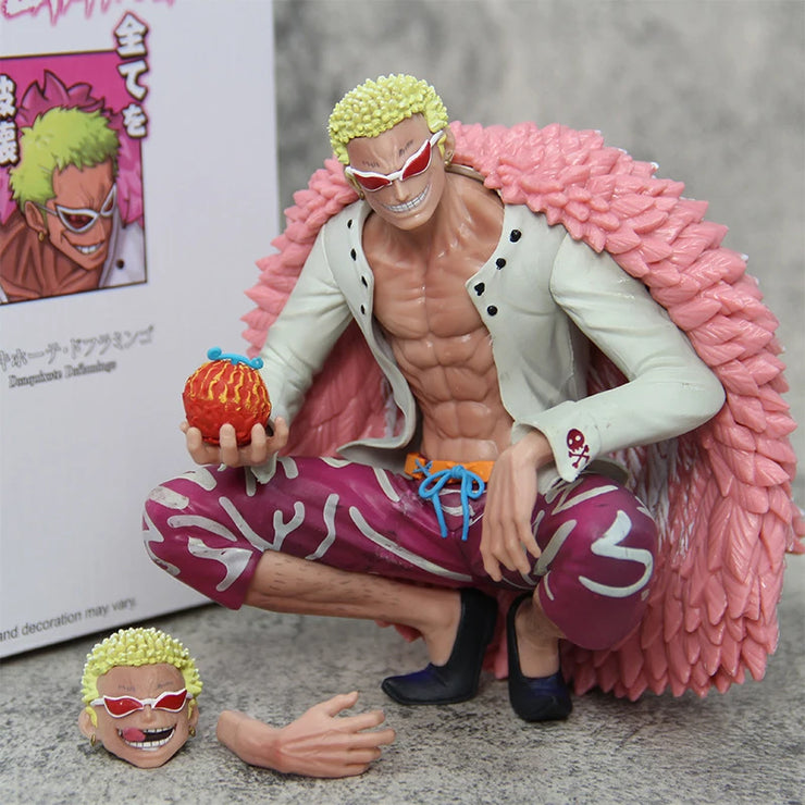 One Piece Donquixote Doflamingo 15cm PVC Figure – Shichibukai Devil Fruit Statue Collectible