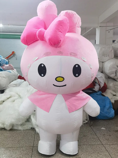 Giant Kuromi & My Melody Mascot Costume – Inflatable Hello Kitty Character Cosplay for Advertising, Carnival & Events