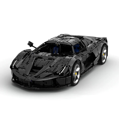 MOC 42143 High-Tech Black SP3 Sports Car Kit Building Bricks 3636 Pcs
