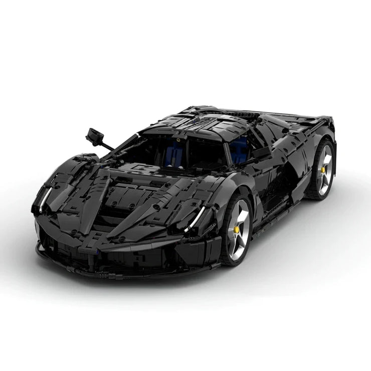 MOC 42143 High-Tech Black SP3 Sports Car Kit Building Bricks 3636 Pcs