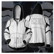 R2-D2 Cosplay Hoodie – Robot Sweatshirt with Zipper, Inspired by Darth Vader and Stormtrooper for Men and Women