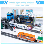 High-Speed Electric Train Set – Realistic Rail Model with Tracks for Kids to Assemble