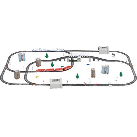 Electric High-Speed Train Set – Harmony Model with DIY Railway Tracks for Kids