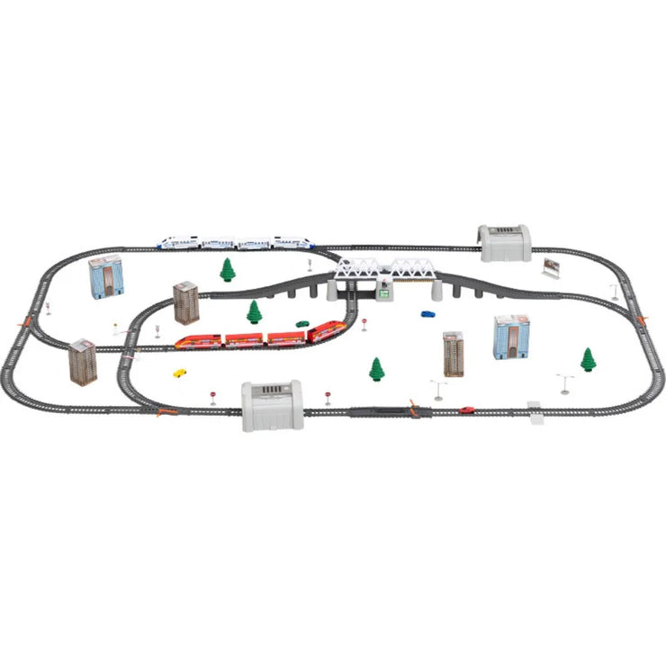 Electric High-Speed Train Set – Harmony Model with DIY Railway Tracks for Kids