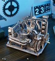 Robotime ROKR Marble Spaceport Electric Model Kit – 3D Wooden Puzzle