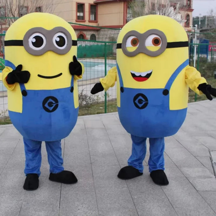Yellow Minion Mascot Costume – Adult Cosplay Suit for Carnival, Parties, Performances & Halloween Events