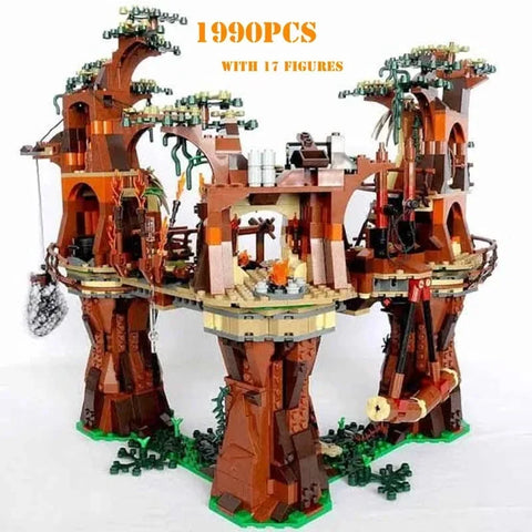 1990Pcs Ewoks Building Villages Blocks Set Model Kids Toy Bricks Kit