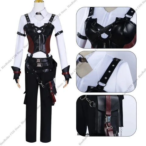Game Hunter Heroine Female Cosplay Costume Xavier Zayne Rafayel Wig Uniform Anime Love And Deepspace Miss Hunter Party Girl Suit