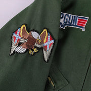 Kids Adults Top Gun Cosplay Bodysuit American Airforce Uniform Halloween Costume Army Green Military Pilot Jumpsuit With Glasses
