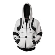 Cosplay Hoodie Jacket – Stormtrooper, Mandalorian, and Darth Vader Designs for Men’s Spring/Autumn Wear, Ideal for Halloween and Party Props